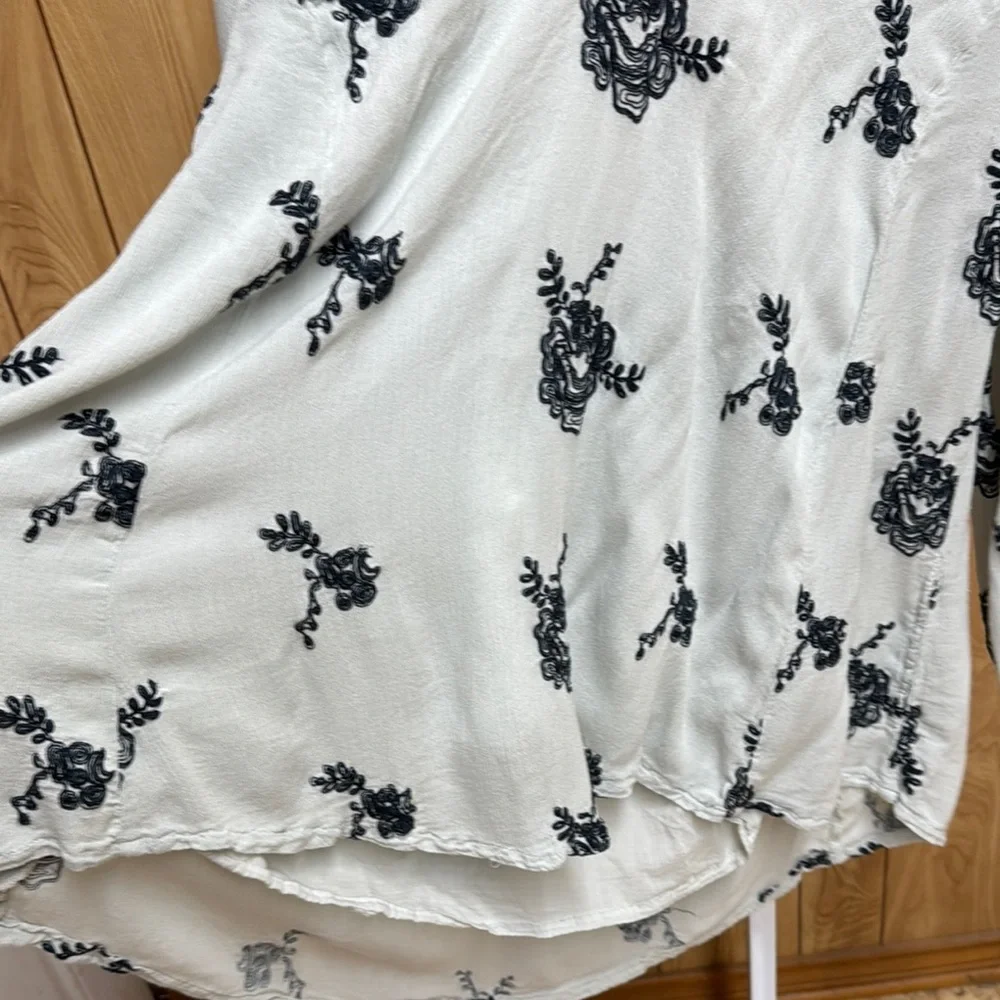Free People Floral Emma Austin Embroidered Women's Tunic Dress Size Large